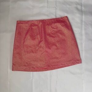 NWT Glitter Pink Mini Skirt